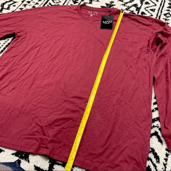 Oversized Long Sleeve Crew Neck Shirt Set - Picture 13 of 14